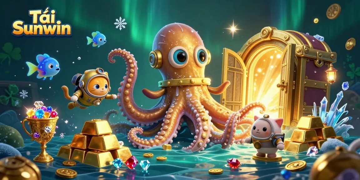 Tải Sunwin as players dive into thrilling underwater adventures with currency treasures scattered all around.