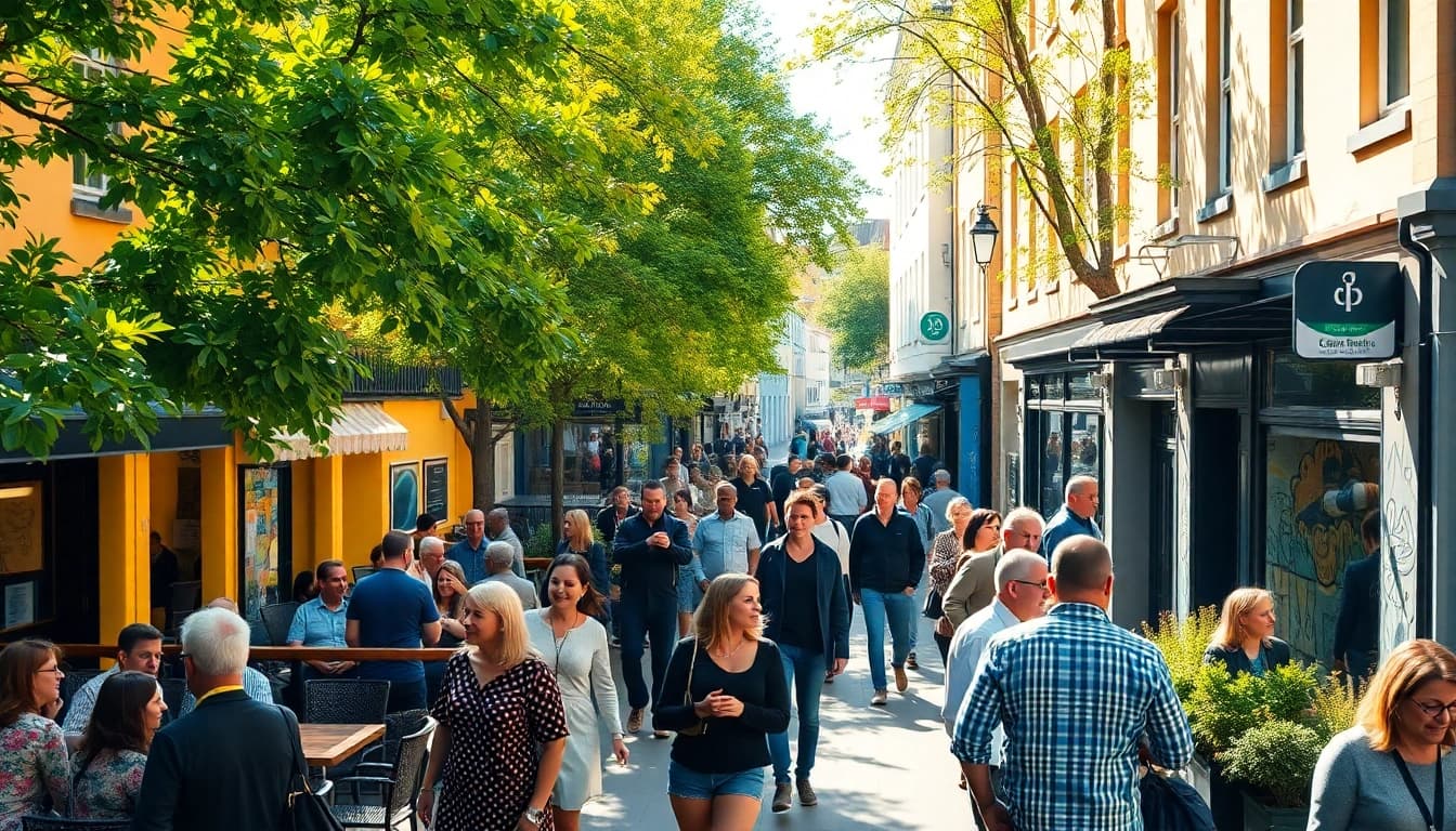 CoventryHub highlights vibrant community interactions in Coventry city center.