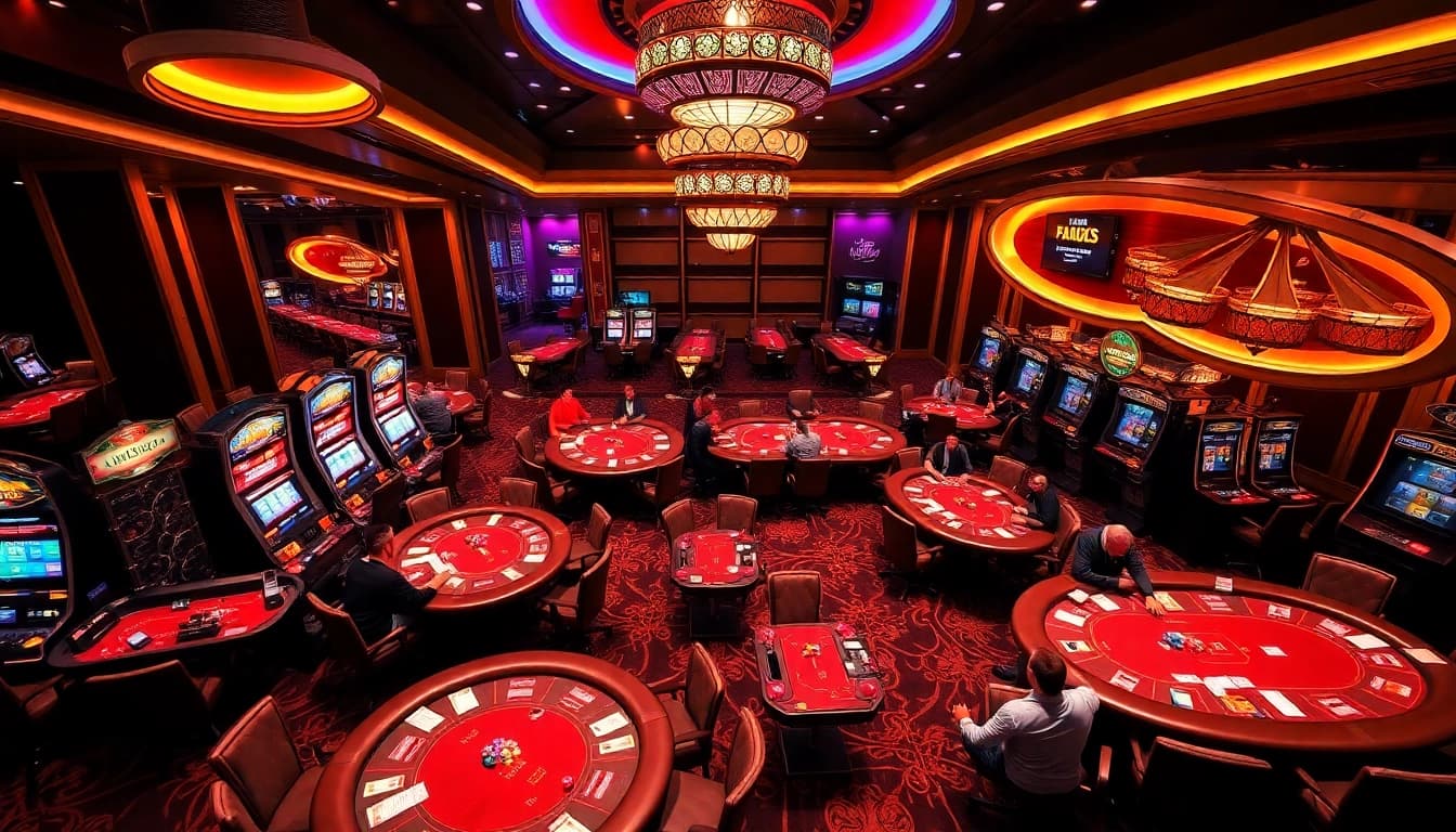 Experience the excitement of gambling at trang cá cược vua99 with vibrant casino visuals.