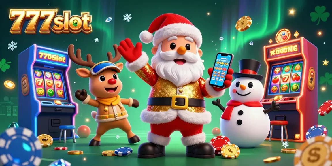 Mainkan aksi slot 777slot di tangan Santa dengan permainan animasi ceria di kasino.