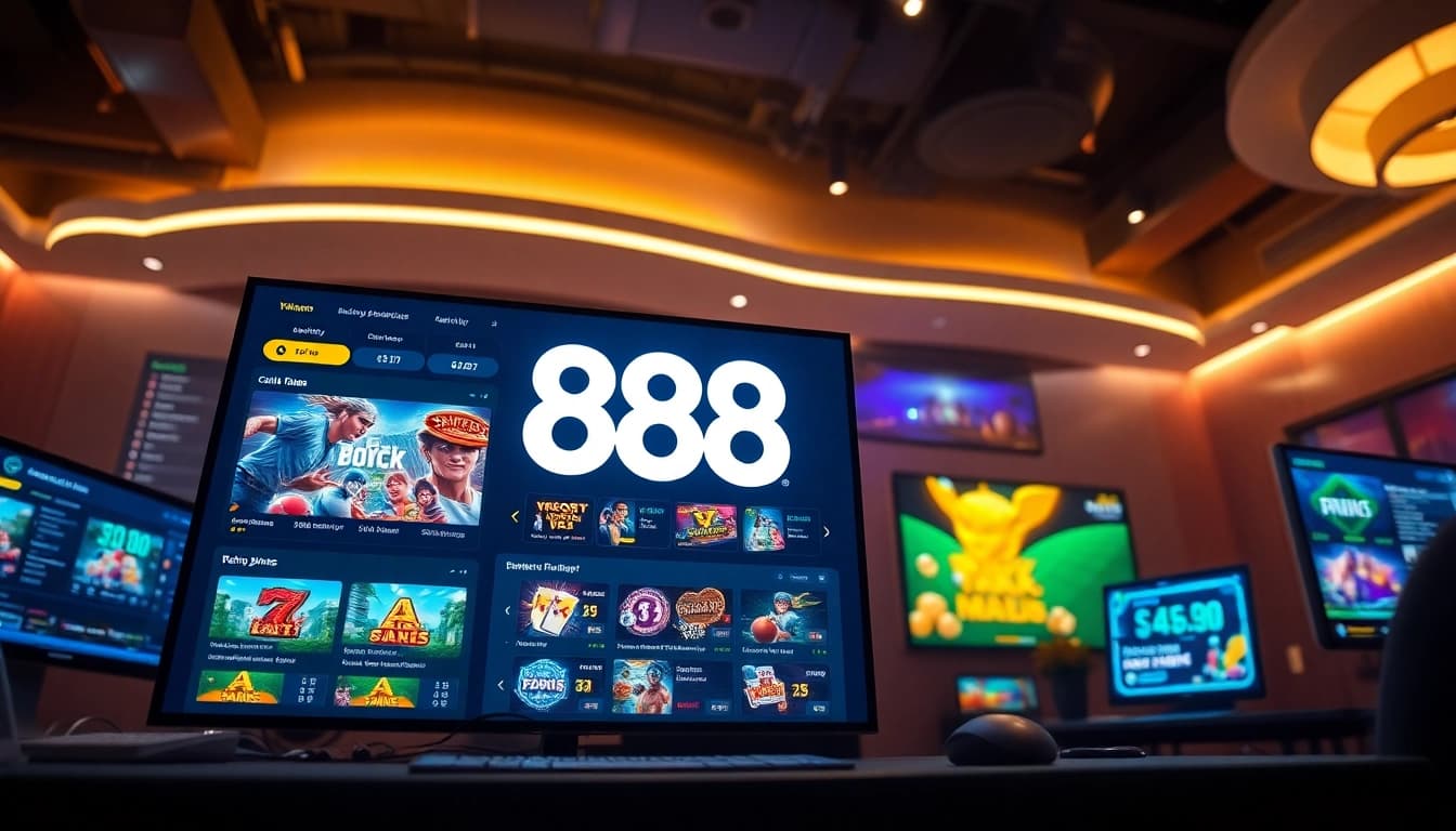 Experience the excitement of 888new with a modern betting platform showcasing diverse gaming options.