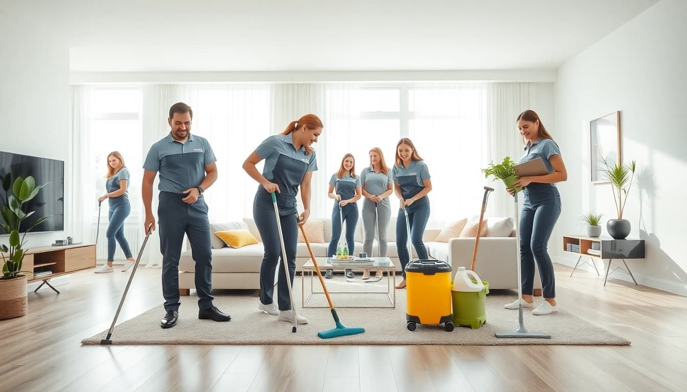 Transform your space with a Cleaning service by professionals in a spotless modern home.