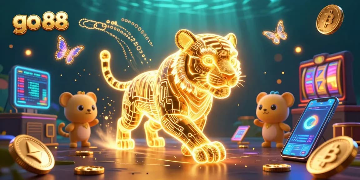 Engage in thrilling experiences at go 88 casino with vibrant slot reels and neon digital elements.