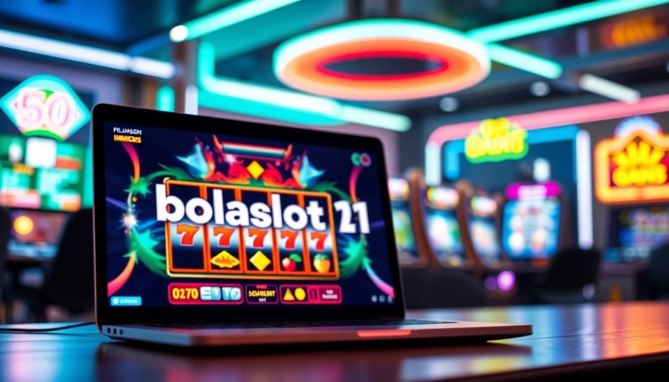 Bolaslot21 menunjukkan pemain yang terlibat dalam permainan slot online dengan grafis menarik.