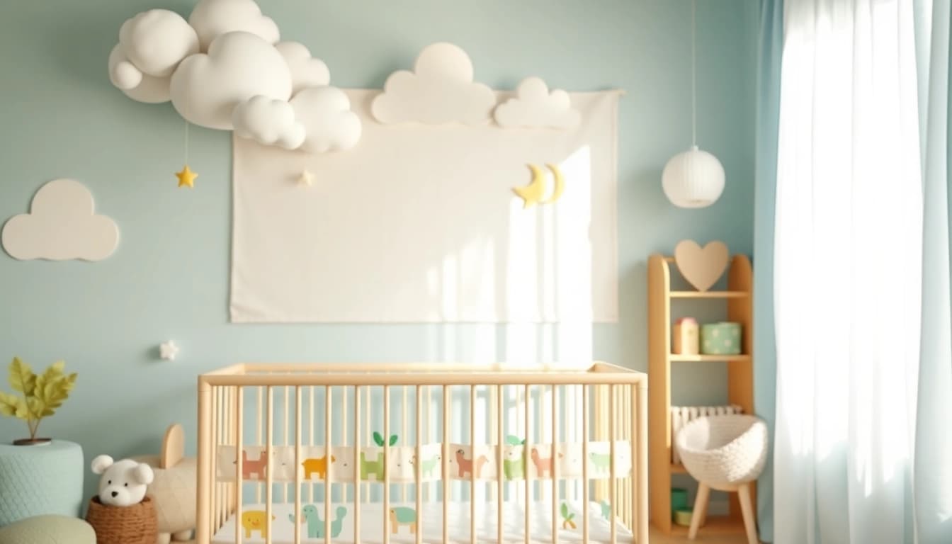 Admire the unique creations at iletaitunnuage.fr, showcasing children's wall art with crafted details.