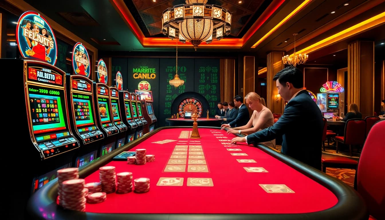 Dynamic gaming at af88 com with vibrant slot machines and player excitement.