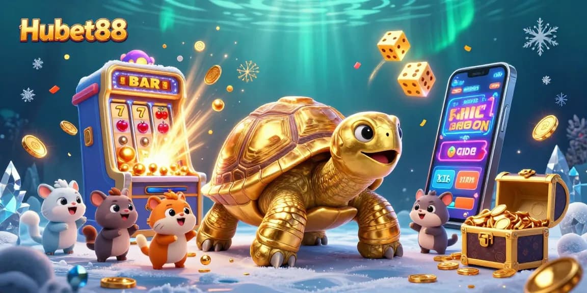 Experience the thrill of gaming at Hubet88 with vibrant casino visuals and jackpot excitement