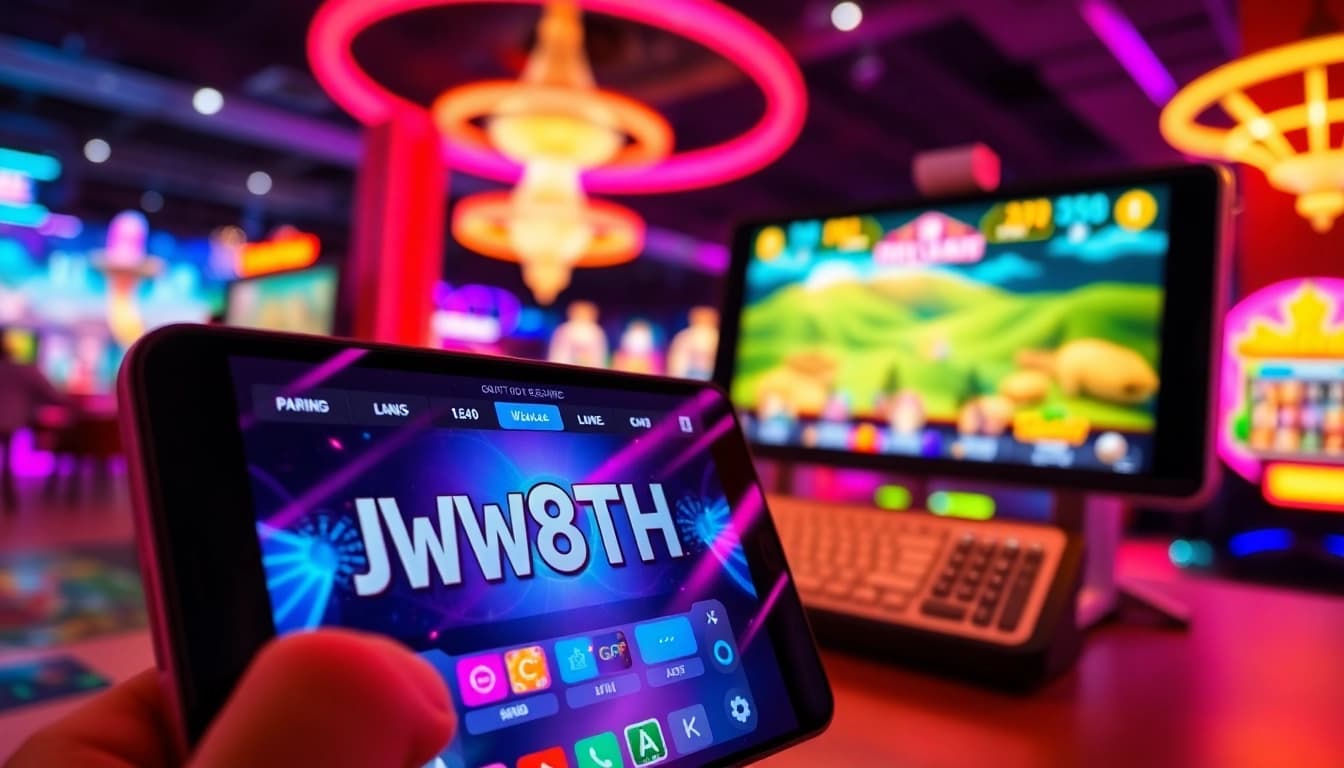 เล่นเกม JW8TH ออนไลน์ที่น่าตื่นเต้นด้วยกราฟิกที่มีสีสันและอุปกรณ์หลายชนิด