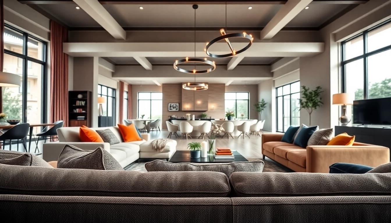Stylish modern furniture set from https://deco2.gr creating a contemporary living space.