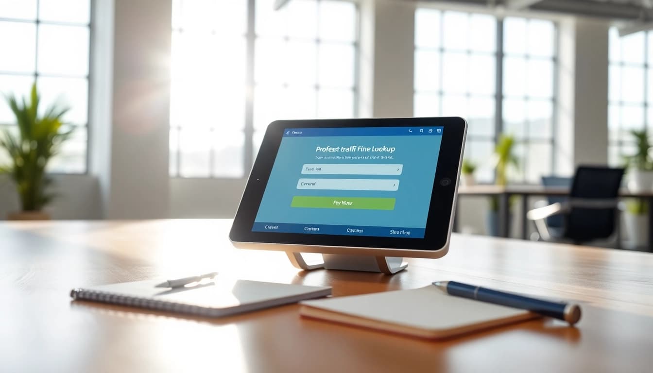 Check traffic fines effortlessly using https://finecheck.cy on a user-friendly device with clear display.