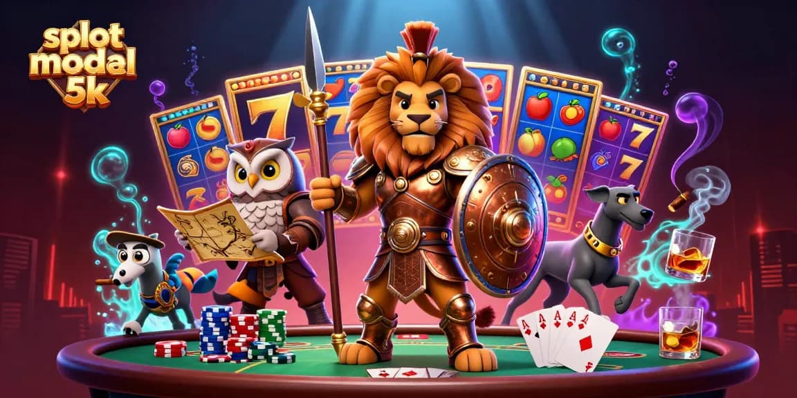 Experience thrilling gameplay with slot modal 5k in this vibrant 3D casino illustration.