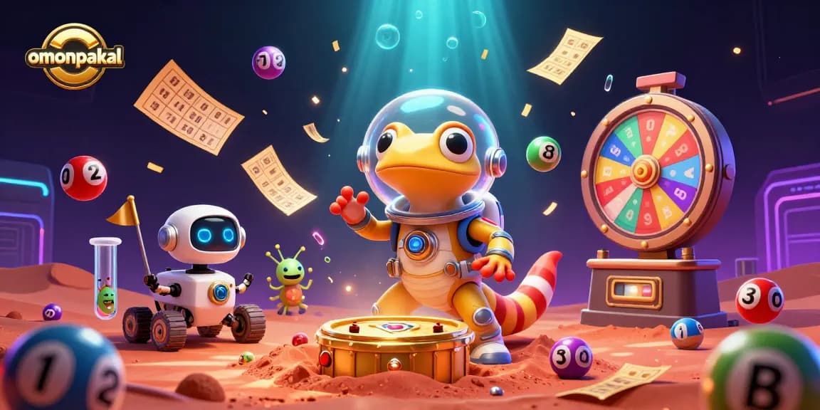 Experience excitement at omonpakal with a Martian cartoon character discovering a golden casino!