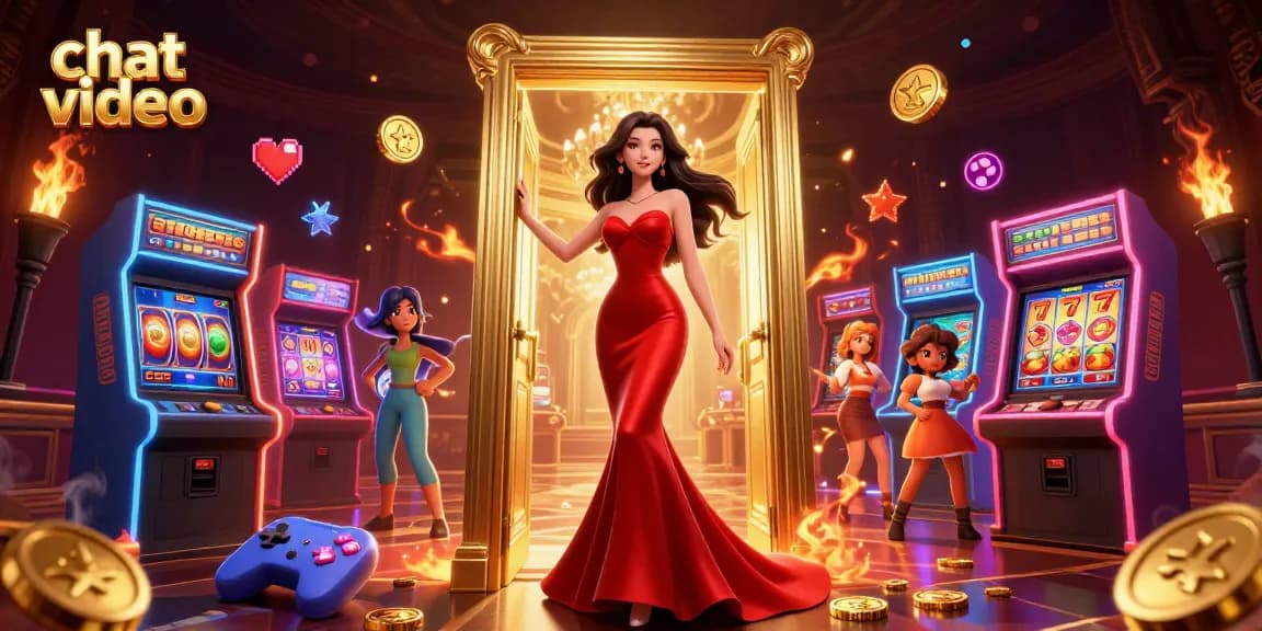 Engage in exciting chat video sessions with real players while enjoying immersive casino elements.