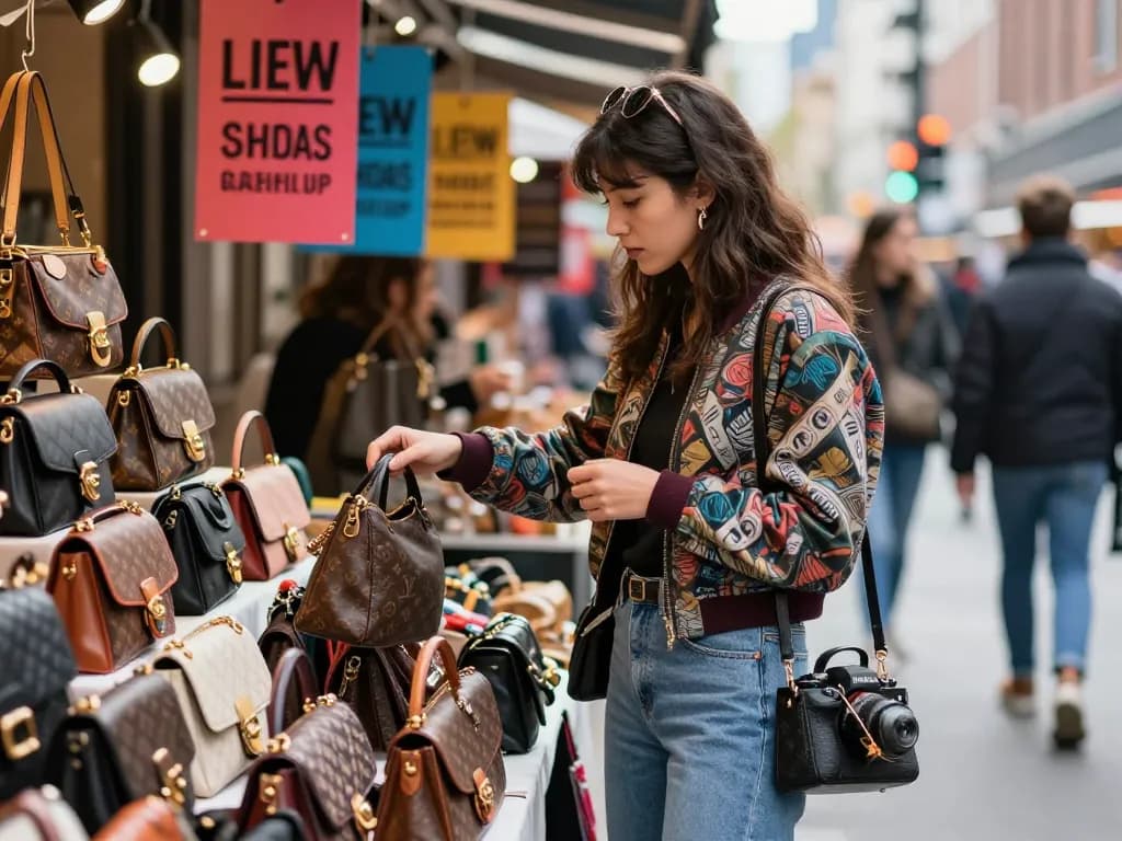 Shop stylish luxury items at a leading 레플리카 사이트 featuring unique urban market styles.