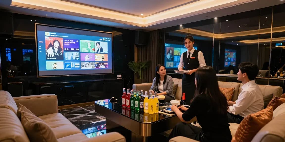 강남쩜오에서 프리미엄 룸과 친절한 서비스를 즐기는 고객들 모습