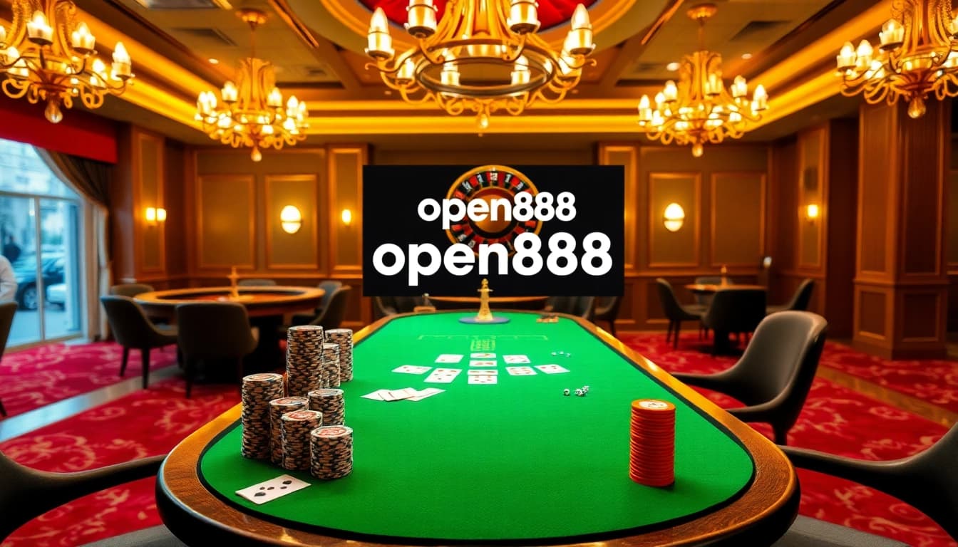 Experience the thrill of open888 with vibrant casino tables and engaging games.