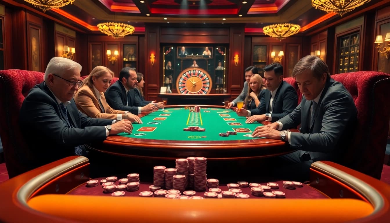Experience the thrill of high-stakes poker at luongsontv with luxurious settings and immersive gameplay features.