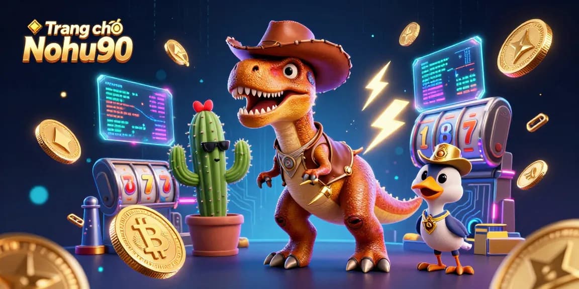 Play exciting slots at Trang chủ Nohu90 featuring vibrant 3D characters and dynamic casino elements.