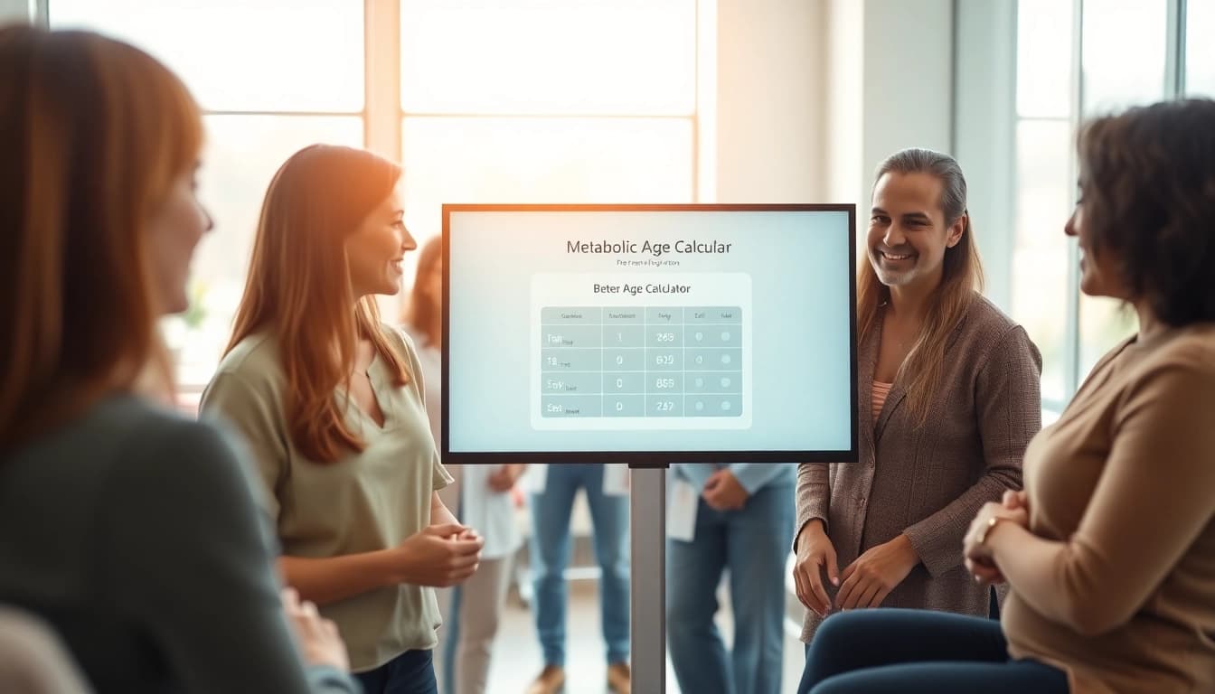Engage with the metabolic age calculator to assess your metabolic health in a modern clinic.