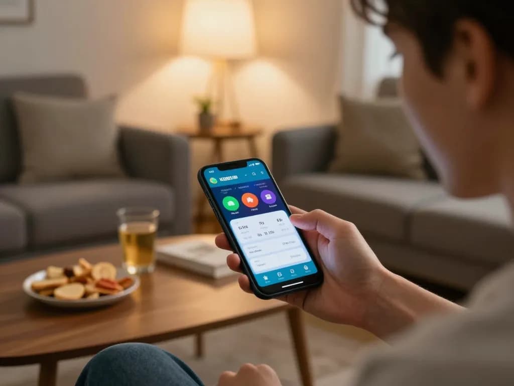 TẢI VB88 and enjoy mobile gaming with exciting features in a cozy living room setting.