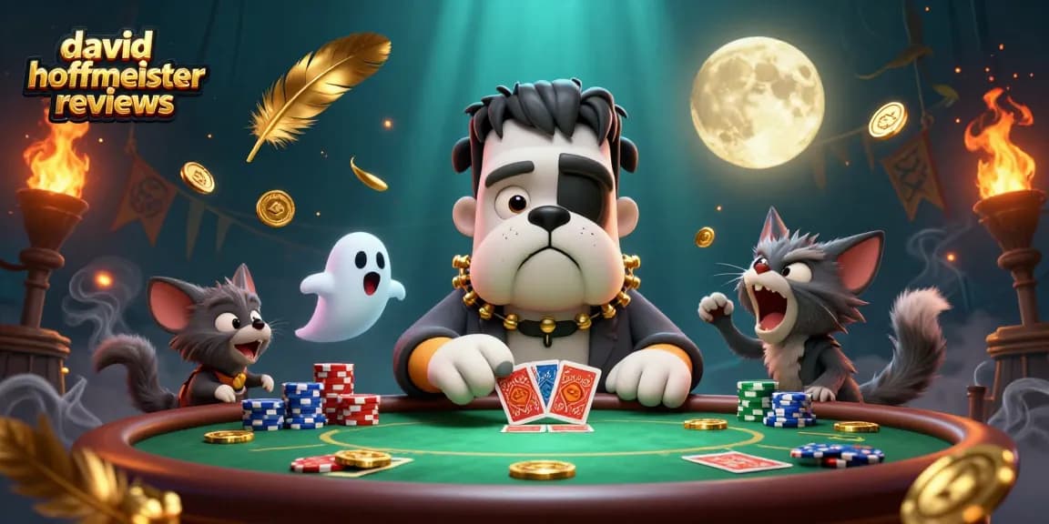 Experience exciting gameplay with david hoffmeister reviews featuring a poker scene with dynamic characters.