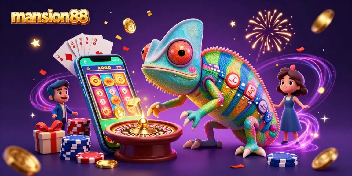 Catch the excitement with mansion88, as players explore vibrant gaming elements in a lively casino scene.