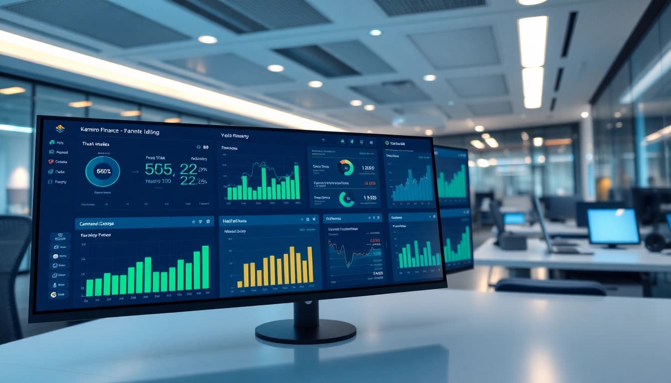 Professional financial dashboard for Kamino Finance showcasing DeFi analytics and metrics.
