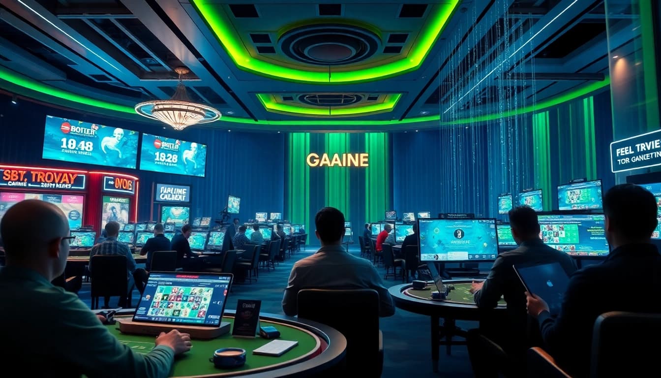 Exciting gaming scene showcasing 88vv's online platform with modern interfaces.