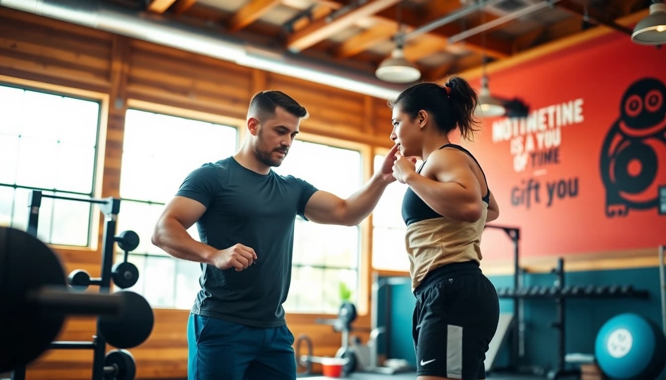 Train effectively with 888new tips from a personal trainer in a bright, motivational gym.