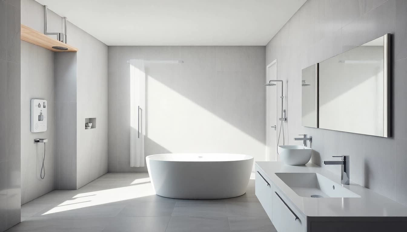 Entdecken Sie die eleganten Produkte von sonni sanitär in einem modernen Badezimmer-Design.