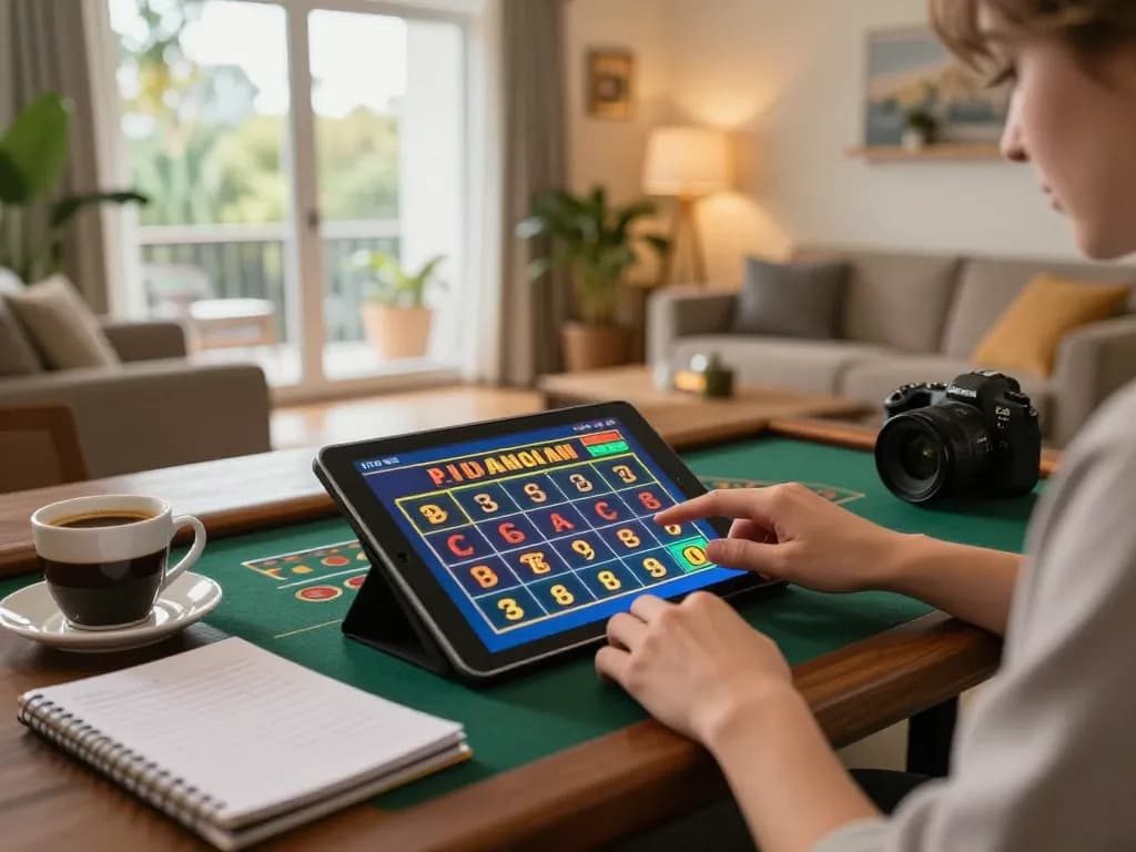 Mantap88 - Best Link Free Credit Casino offering dynamic online slot gaming on a cozy tablet setup.