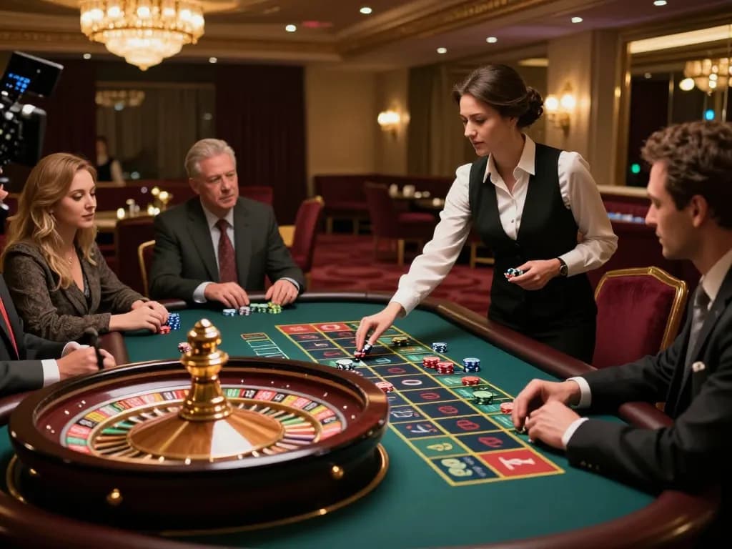 Experience thrilling roulette action at 33cc.info, where excitement meets elegance in a luxurious casino setting.