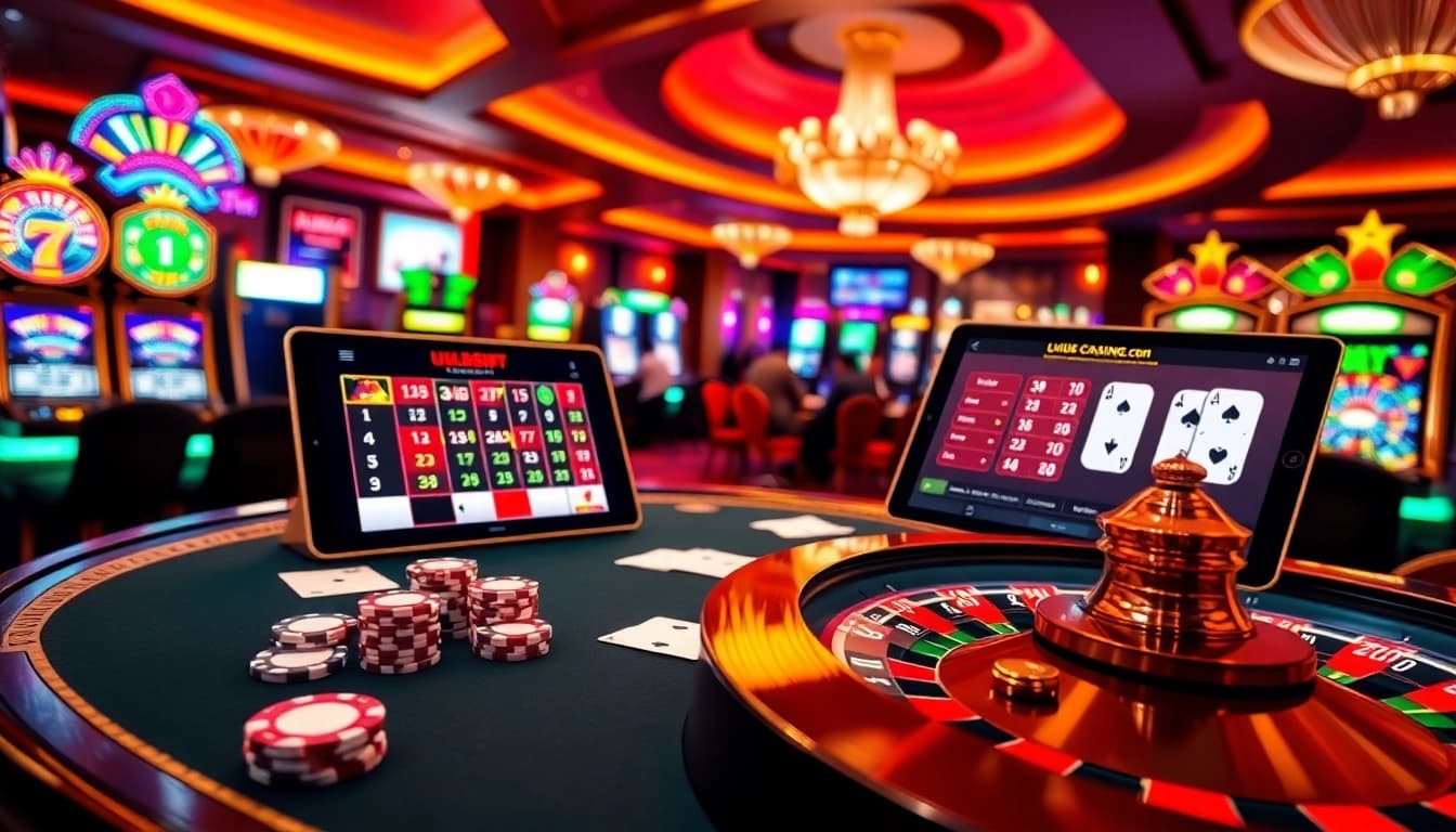 Experience thrilling gaming at uu88 .com with vibrant casino tables and exciting slot machines.