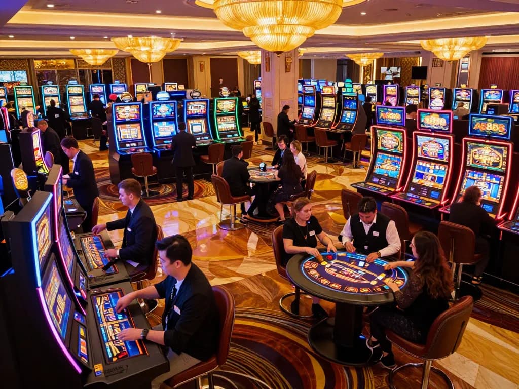 Engaged players experiencing the vibrant casino atmosphere at AE888 during an exciting game session