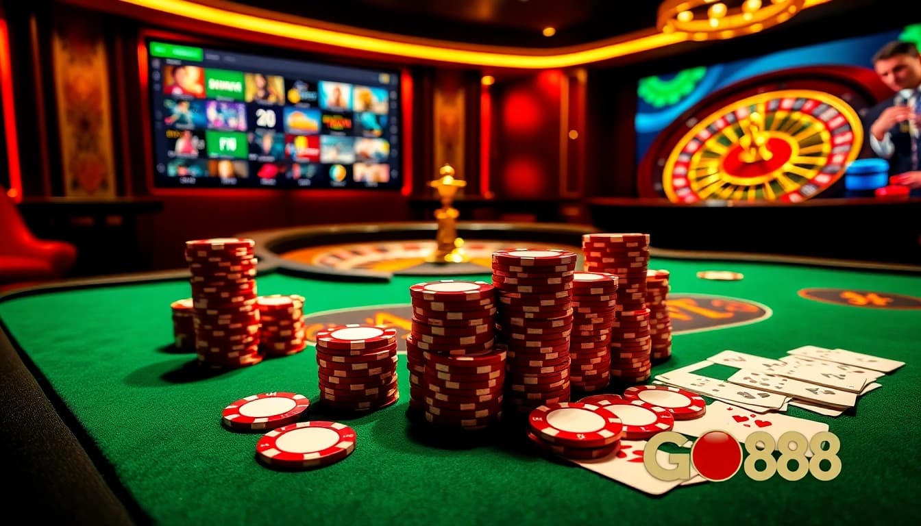 Experience thrilling gameplay at https://go88.fast/ with vibrant casino action featuring poker and roulette.