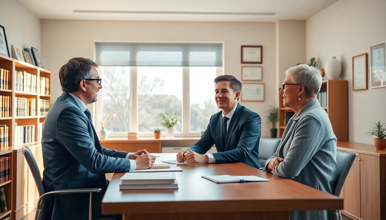 Consultation with a lawyer at https://www.aafloridalawyer.com in a warm, professional office setting.