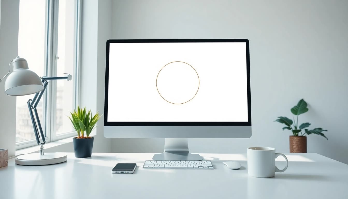 Crop image online using an intuitive circle cropping tool in a modern workspace.