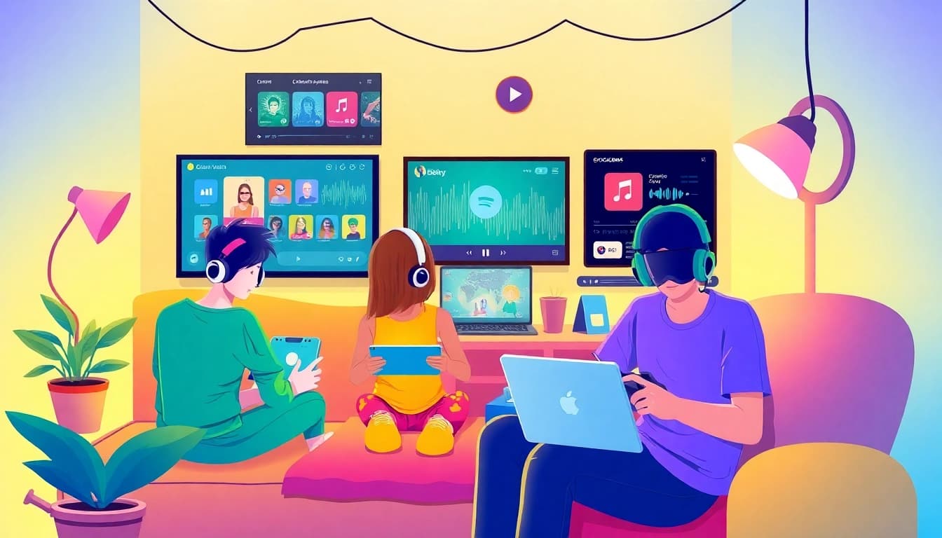 Engaging digital scene showcasing users enjoying 399W's online gaming platform.