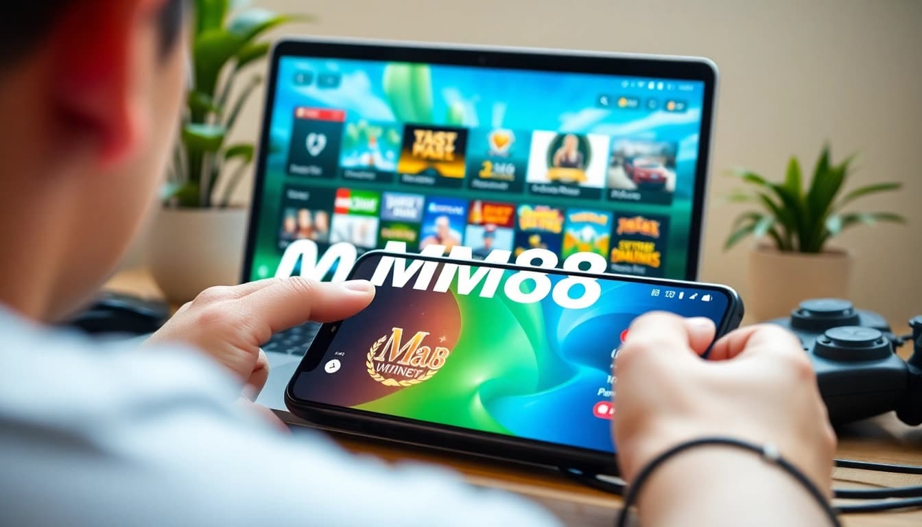MM88 online gaming interface on modern devices showcasing user-friendly entertainment.