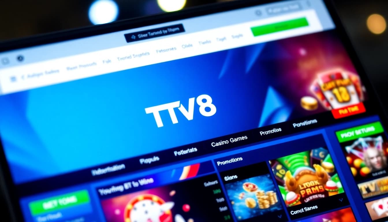 TV88 betting platform showcasing a modern and user-friendly interface for online gaming.