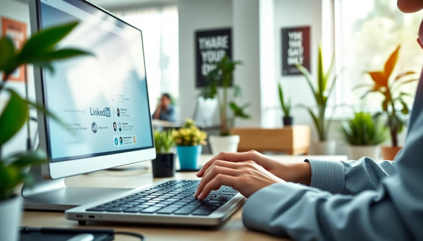 Actionably scrape linkedin leads from search results in a professional workspace.