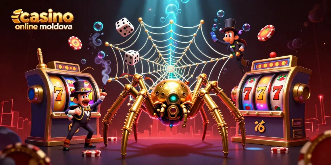 Acțiuni de jocuri pe slots la casino online moldova, cu păcănele și simboluri atrăgătoare.