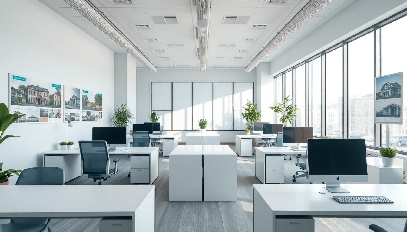 Assist clients in navigating Real Estate with a welcoming office space that promotes collaboration.