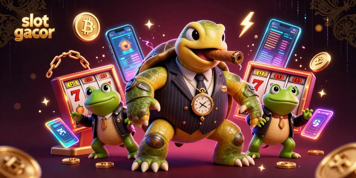Spin to win big with slot gacor's vibrant characters and exhilarating casino elements in this exciting 3D illustration.