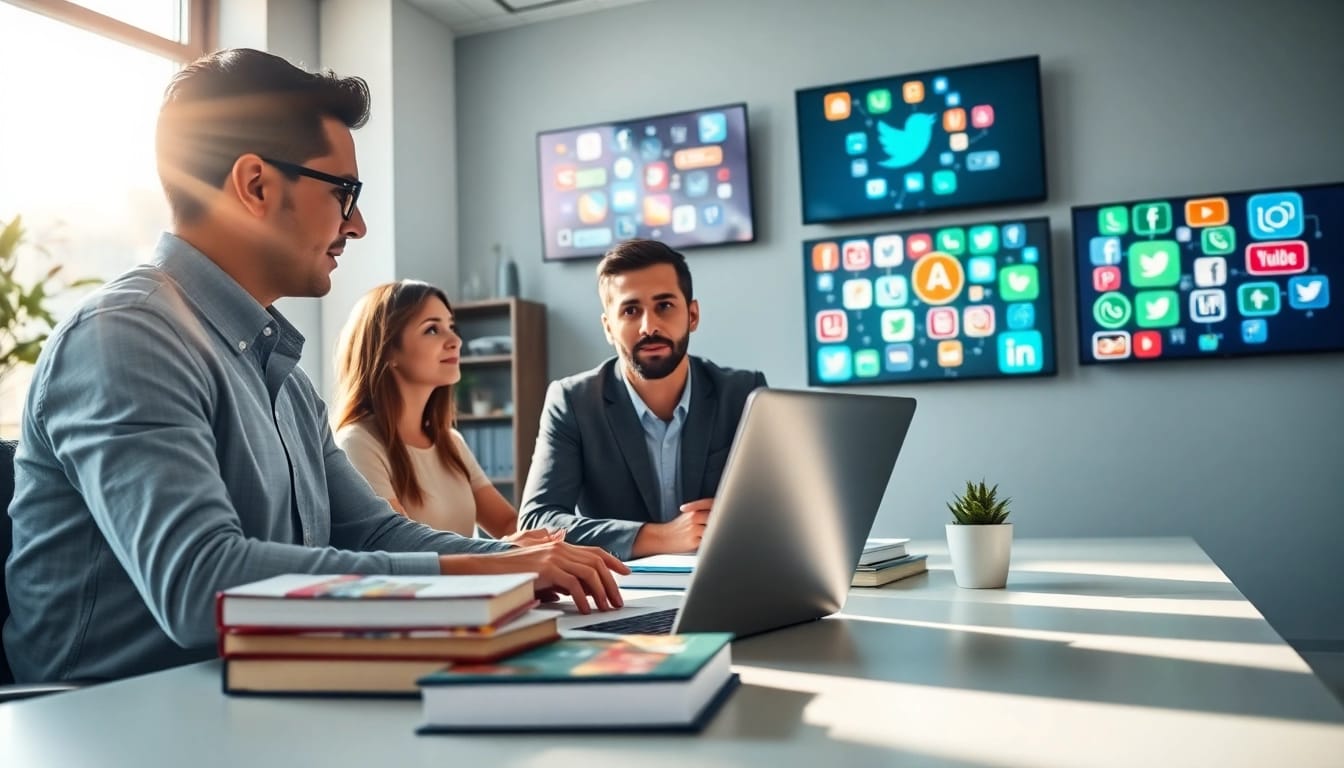 Boosting social media engagement represented by a digital marketer strategizing at https://boost-social-media.com.