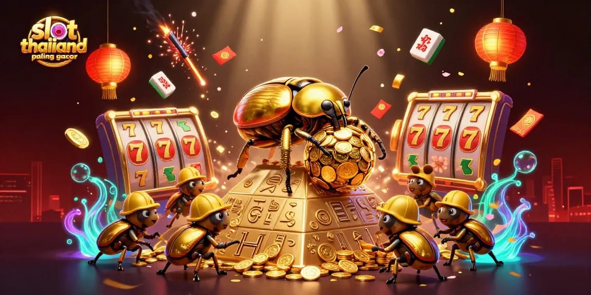 Spin and win big at slot thailand paling gacor with spinning reels and golden coin treasures.