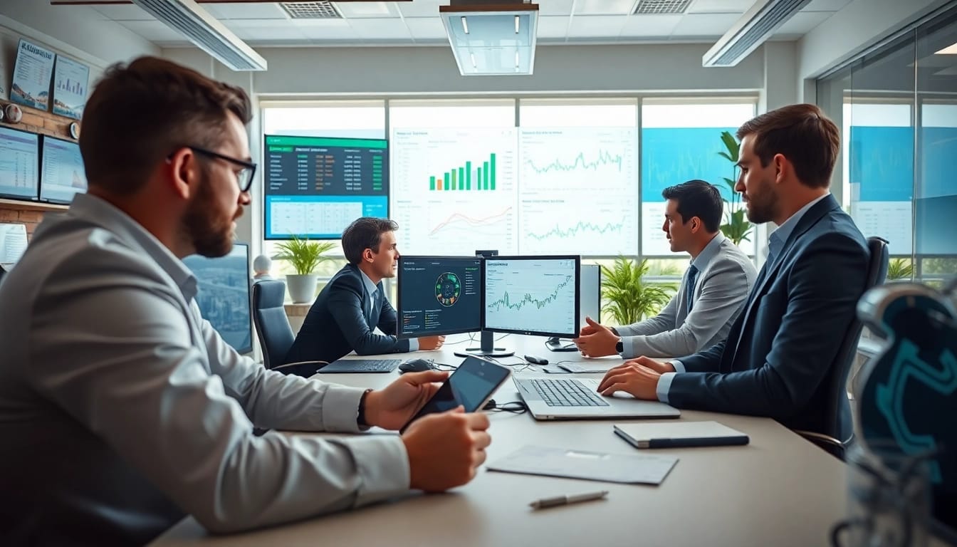 Analyze today match prediction 100 sure with expert insights in a modern sports office setting.