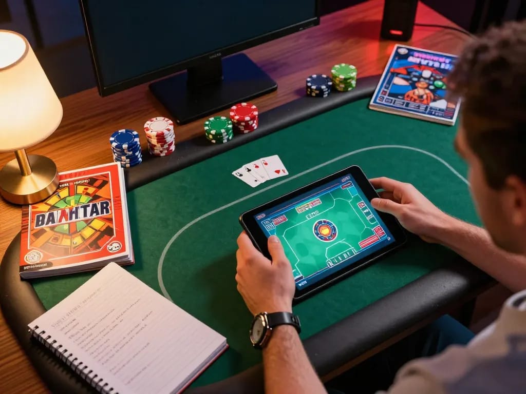 Engaged player strategizing their next move in the online TR88 poker game.