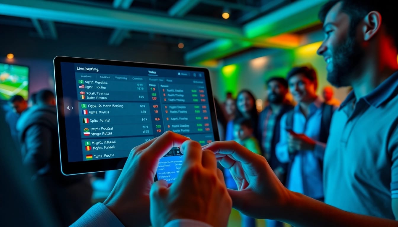 Interactive keonhacai betting interface showcasing live football odds.