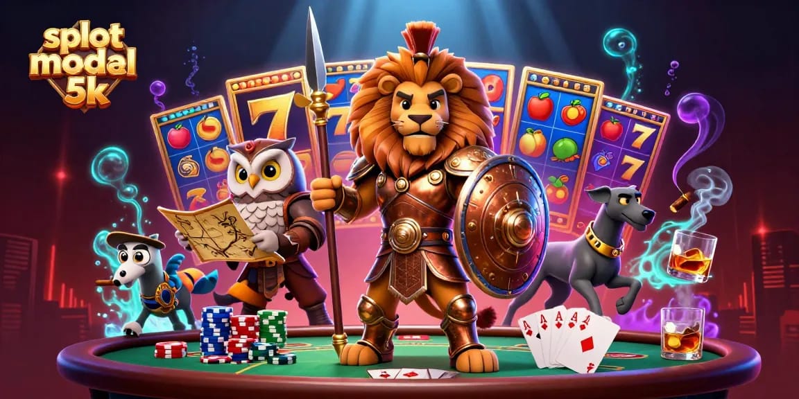 Experience thrilling gameplay with slot modal 5k in this vibrant 3D casino illustration.